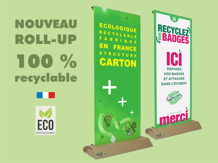 <b>DESTOCKAGE - Roll up 100% recyclable </b>