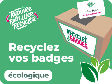 Éco box  Recyclage des badges et réemploi